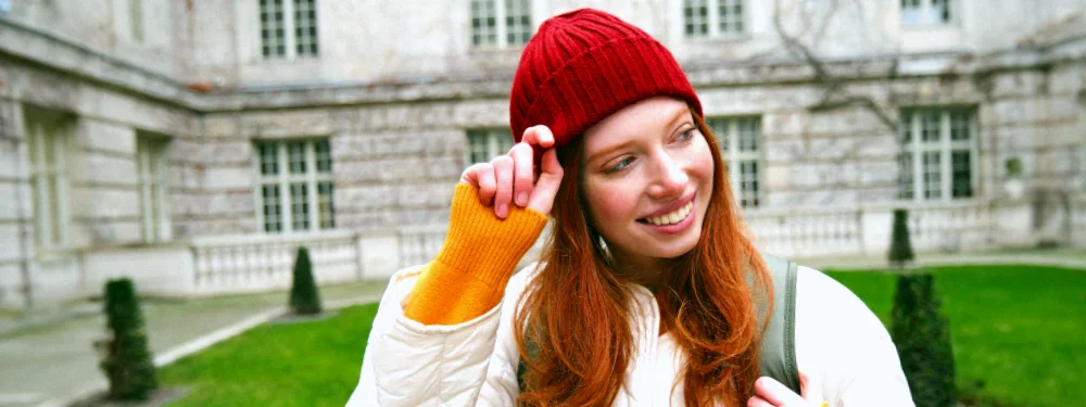 A girl student who came to the UK to study