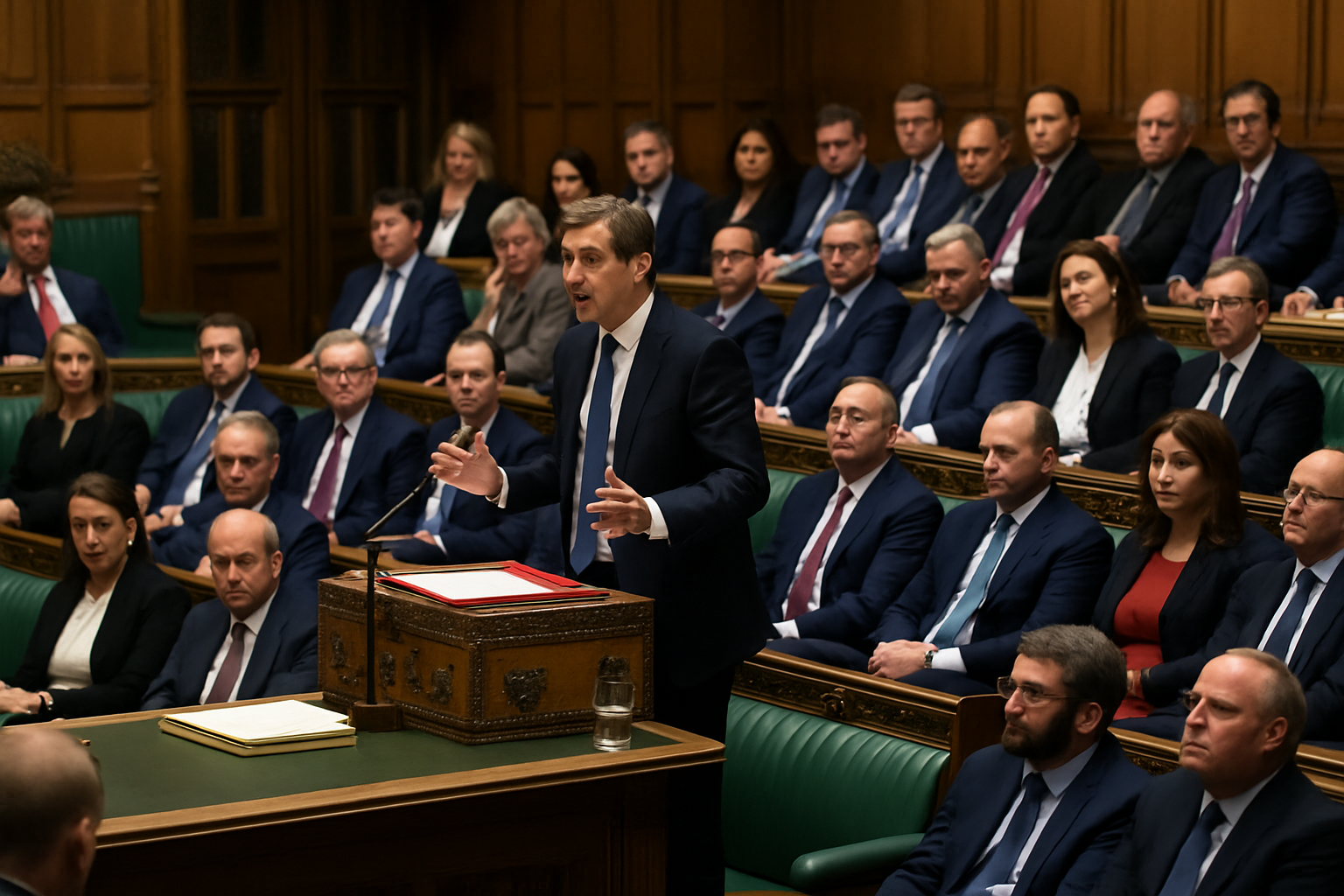 Image symbolising the UK Parliament debating a proposal to extend the Indefinite Leave to Remain qualification period from five to ten years.